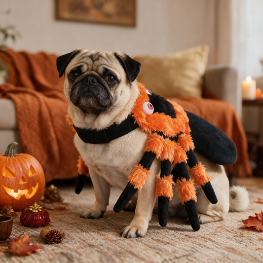 Halloween Spider Pet Costume – Red-Eyed Dress-Up for Cats & Dogs