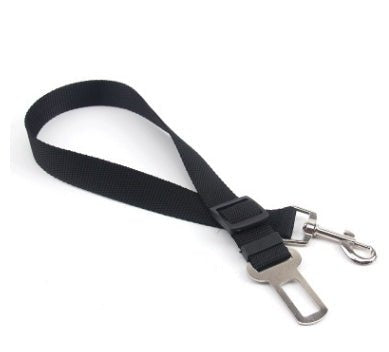 Pet Car Seat Belt – Adjustable Safety Harness Strap for Dogs & Cats - CJJJCWGX00008-70cm-Black 2pcs - Furrkins