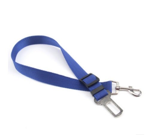 Pet Car Seat Belt – Adjustable Safety Harness Strap for Dogs & Cats - CJJJCWGX00008-70cm-Blue - Furrkins