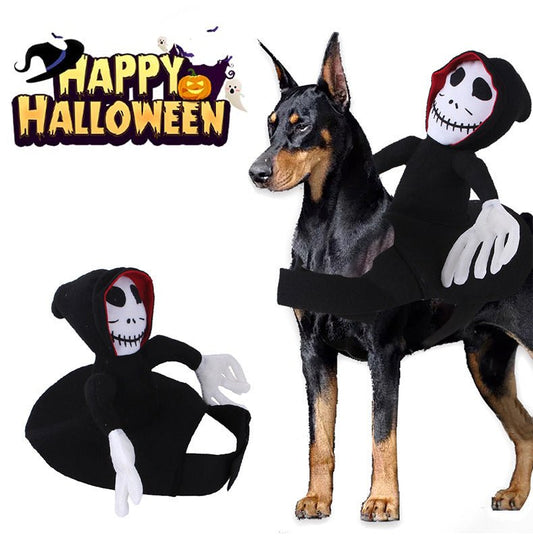 Halloween Goblin Riding Costume – Funny Dress-Up for Dogs - CJGD154054701AZ - Furrkins