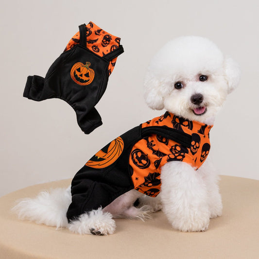 Halloween Pet Dog Costume – Creative Printed Party Dress-Up - CJYD253973601AZ - Furrkins