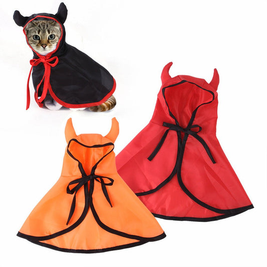 Halloween Pet Horn Cloak – Simple Dress-Up Cape for Dogs & Cats - CJGD154827901AZ - Furrkins