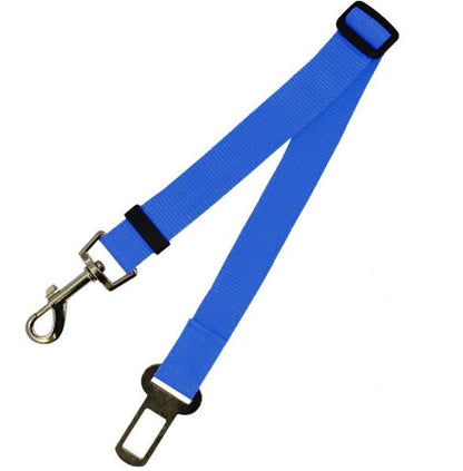 Pet Car Seat Belt – Adjustable Safety Harness Strap for Dogs & Cats - CJJJCWGX00008-70cm-Blue - Furrkins
