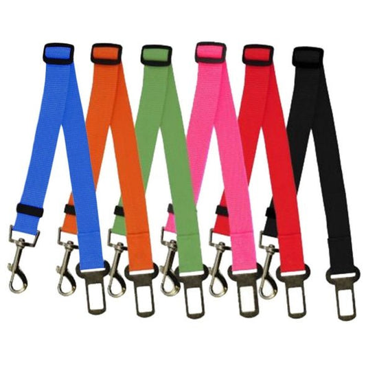 Pet Car Seat Belt – Adjustable Safety Harness Strap for Dogs & Cats - CJJJCWGX00008-70cm-Blue - Furrkins