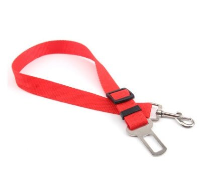 Pet Car Seat Belt – Adjustable Safety Harness Strap for Dogs & Cats - CJJJCWGX00008-70cm-Red 2pcs - Furrkins