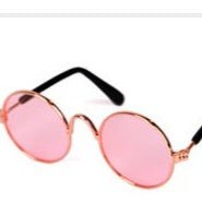 Pet Sunglasses & Straw Hat – Cute Photo Accessories for Cats & Small Dogs - CJJJCWMY00093-Pink - Furrkins