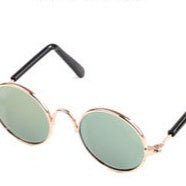 Pet Sunglasses & Straw Hat – Cute Photo Accessories for Cats & Small Dogs - CJJJCWMY00093-Yellow reflection - Furrkins