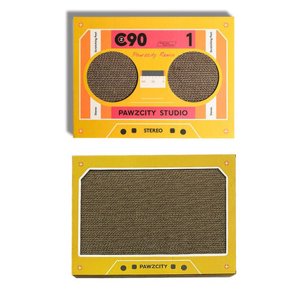 Retro Tape Cat Scratching Board – Corrugated Cardboard Scratcher & Cat Bed - CJJT147286904DW - Furrkins