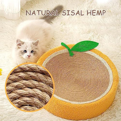 Round Fruit Cat Scratching Board & Bed – Sisal Scratcher for Cats - CJMY208618801AZ - Furrkins