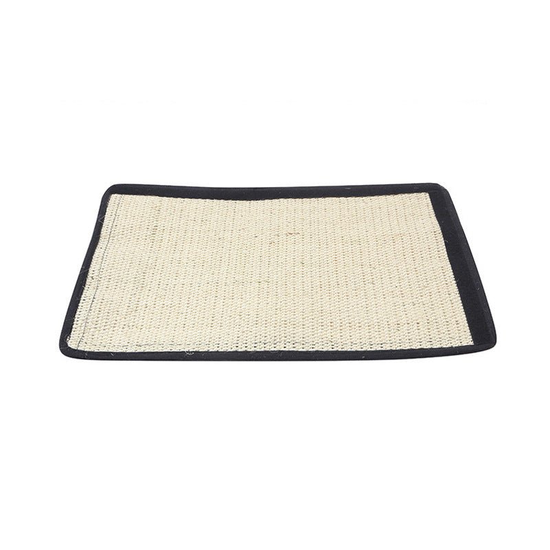 Sisal Cat Scratch Pad – Natural, Washable Claw Mat for Cats | S & L - CJJJCWMY00412-White-L - Furrkins
