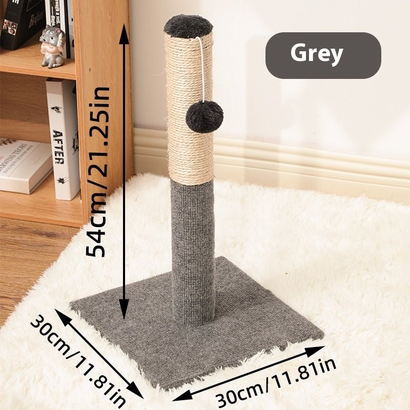 Vertical Sisal Cat Scratching Post – Carpet & Cloth Pole for Cats - CJYD228682901AZ - Furrkins