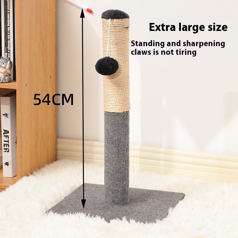 Vertical Sisal Cat Scratching Post – Carpet & Cloth Pole for Cats - CJYD228682901AZ - Furrkins
